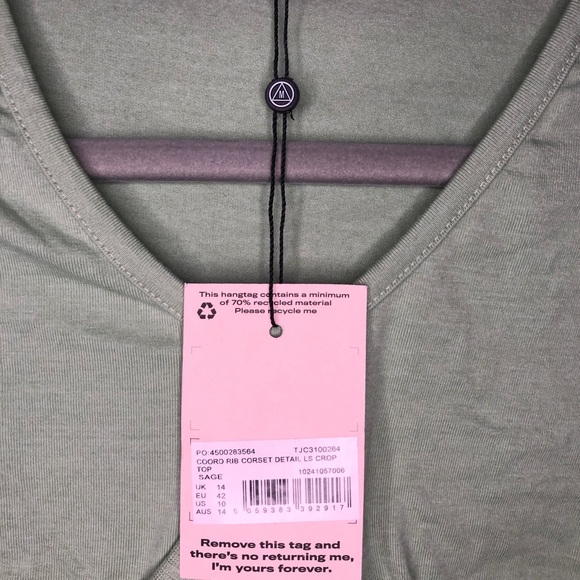 NWT Missguided Corset Crop Sweater - Picture 4 of 5